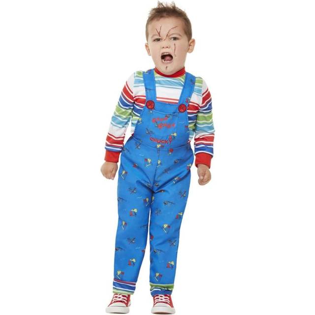 Chucky toddlers fancy dress halloween horror doll toy boys girls kids costume