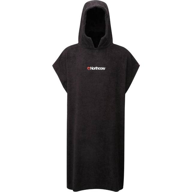 Northcore Beach Basha Dressing/Changing Towelling Robe, Black - One Size