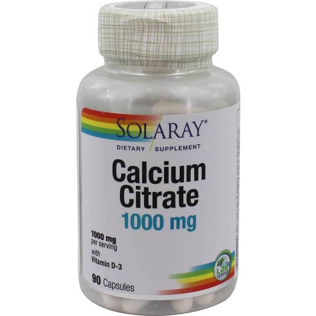 Solaray, Calcium Citrate with Vitamin D3, 1,000 mg, 90 capsules
