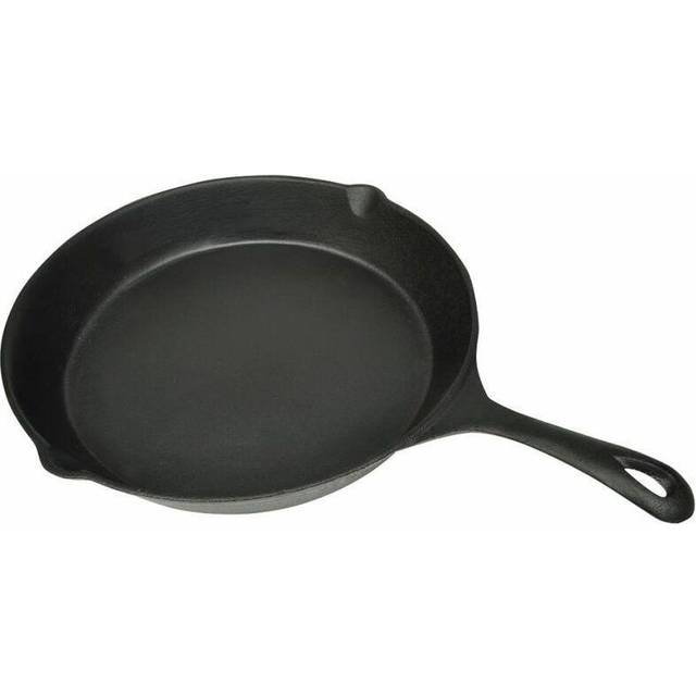 vidaXL Grill Fry Pan Cast Iron 30 cm Round - Black