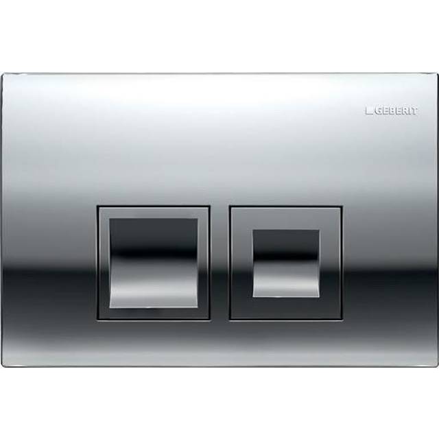 Geberit - DELTA35 Gloss Chrome Dual Flush Plate Concealed Cisterns rp 115.135.21.1