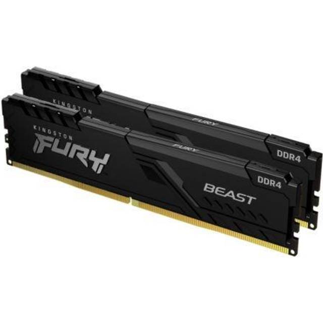 Kingston FURY Beast KF432C16BBK2/16 DDR4 3200 MHz CL16 RAM-minne, Svart, 2 x 8 GB