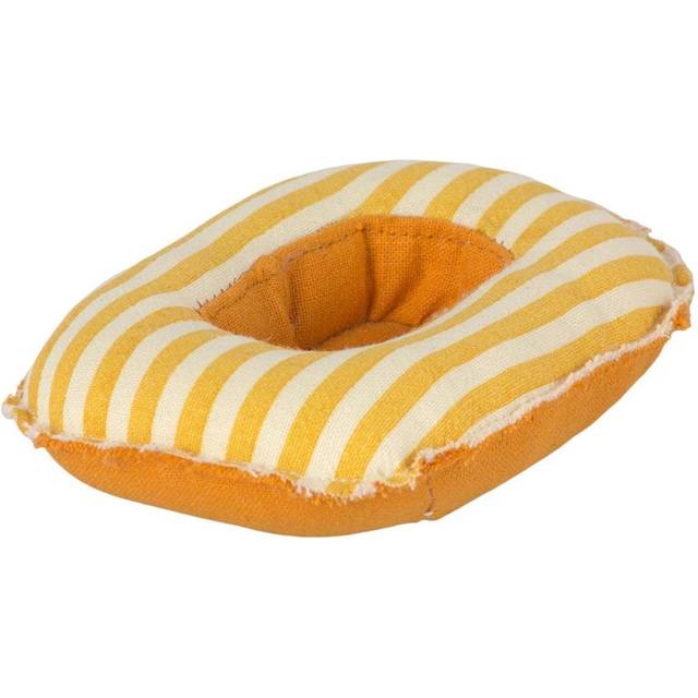 Maileg - Rubber Boat - Leksaker - Yellow/White - H3 x W10 cm