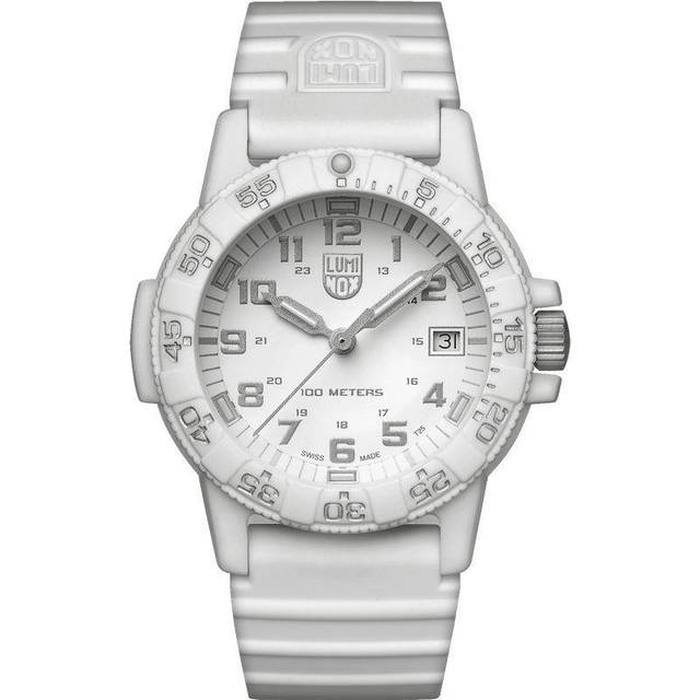Luminox Leatherback Sea Turtle 0300 Series White Dial White Strap Men’s Watch XS.0307.WO