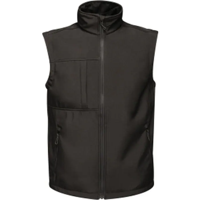 (L, Black) Regatta Mens Octagon 3 Layer Printable Softshell Bodywarmer