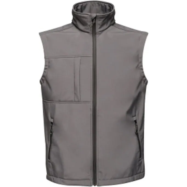 (XL, Seal Grey) Regatta Mens Octagon 3 Layer Printable Softshell Bodywarmer