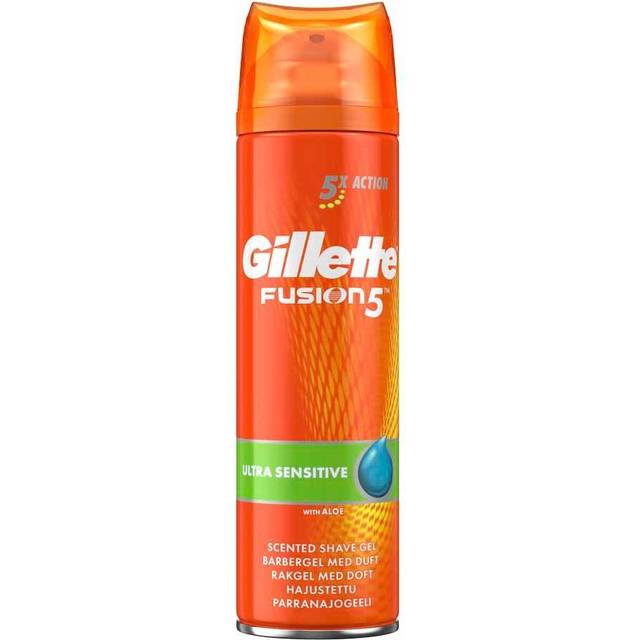 Gillette Bargel Fusion Sensitive Mandelolja 200 ml