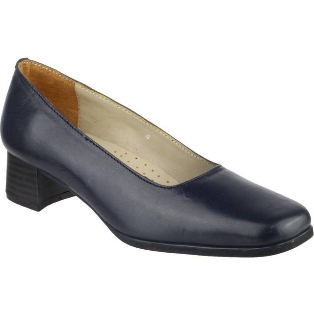 Amblers Safety Walford Ladies Leather Court Female Navy UK Size 5.5 - navy