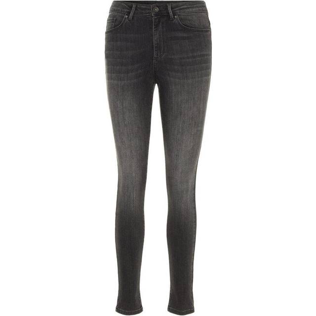 VERO MODA Kvinnlig skinny fit jeans VMSOPHIA hög midja, Mörkgrå denim, XS