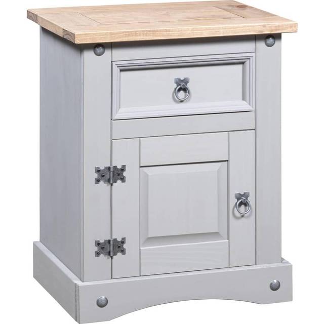 vidaXL Bedside Cabinet Mexican Pine Corona Range 53x39x66 cm - Brown