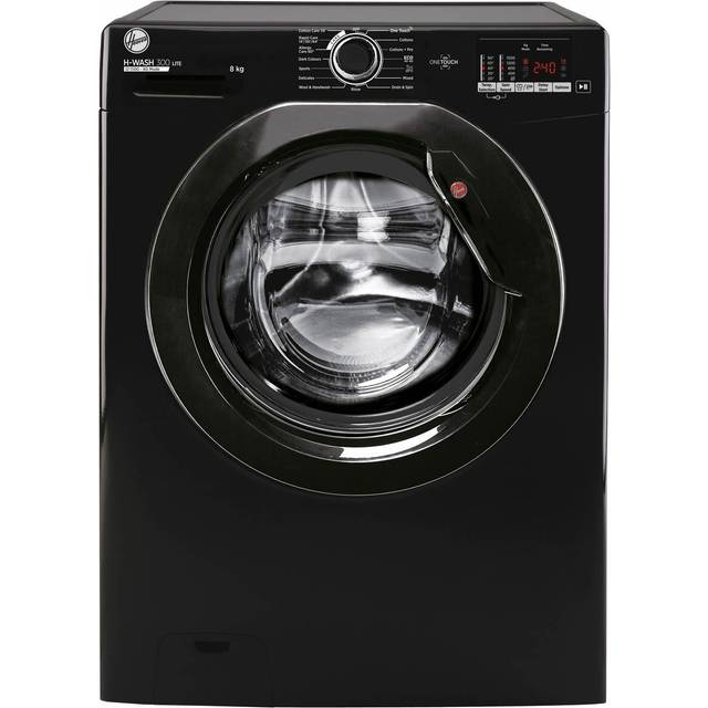 Hoover H-WASH 300 LITE Black / 8 kg Freestanding Washing Machine