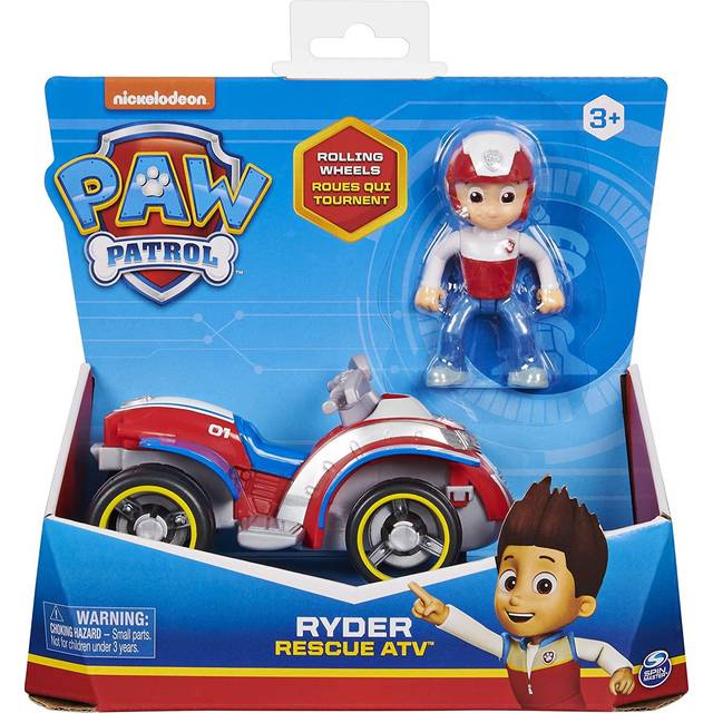 PAW Patrol basfordon 2.0 Ryder – Med figur och fyrhjuling – Verklighetstrogna detaljer och miljövänligt material