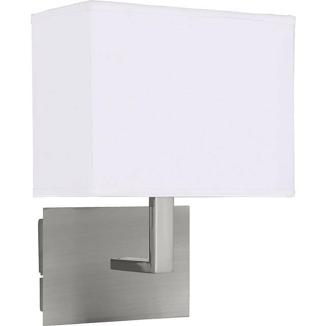 Searchlight 5519CC Wall Light Chrome - White Rectangle Shade