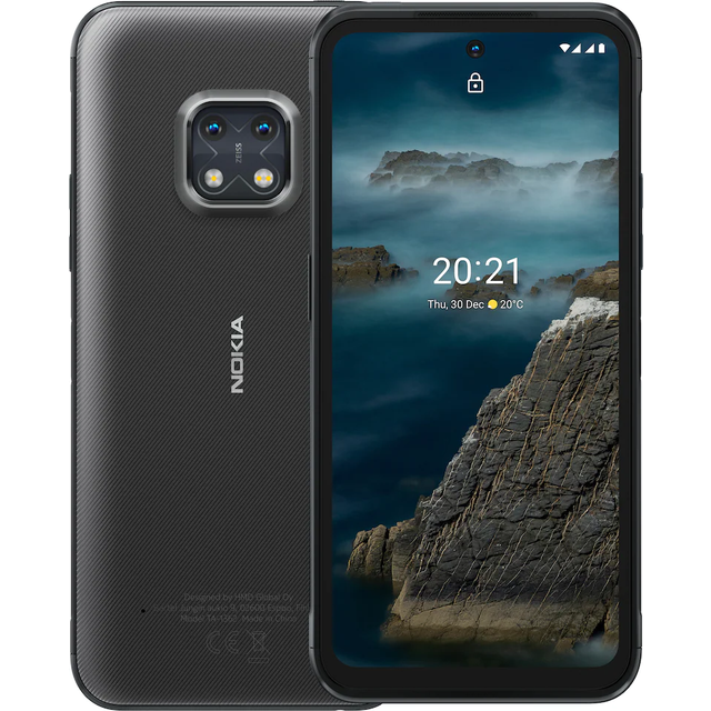 Nokia XR20 5G 128GB + 6GB RAM - SIMFree Factory entsperrtes Android-Smartphone (Granit), Grau