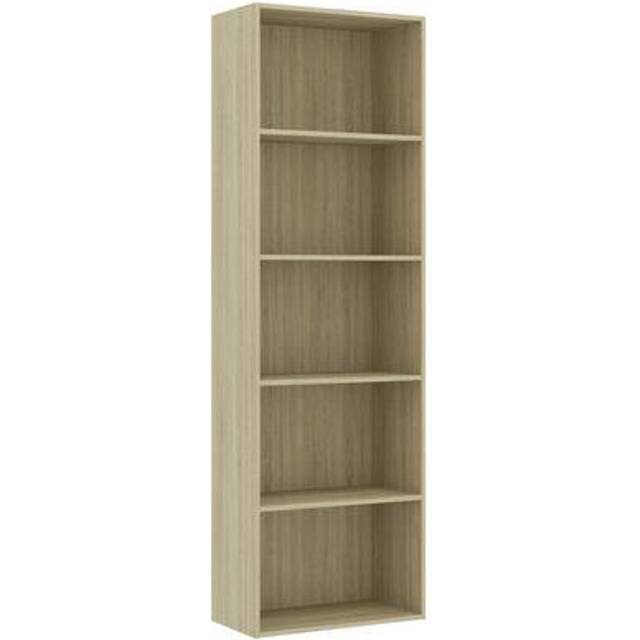 vidaXL 5-Tier Book Cabinet White 60x30x189 cm Engineered Wood