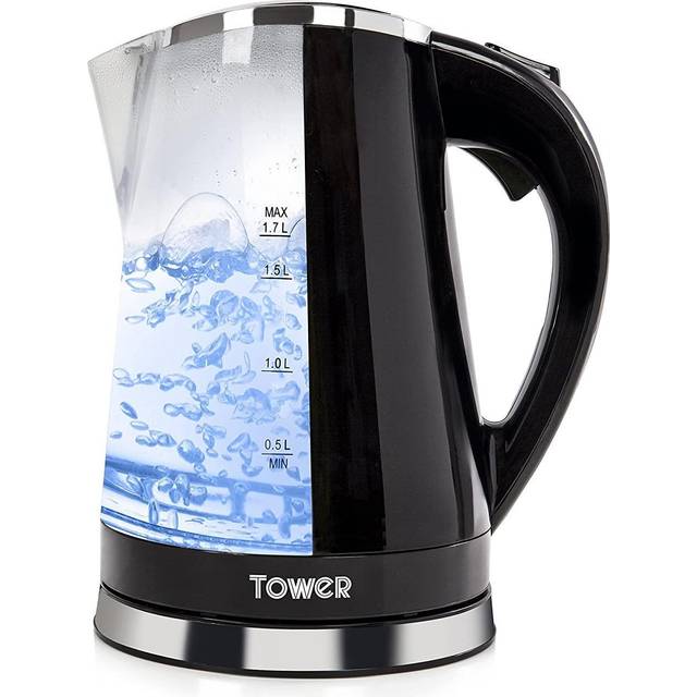Tower LED Colour Changing Kettle T10012 - Black - Blue
