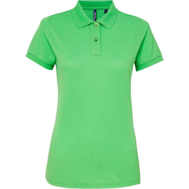 (S, Lime) Asquith & Fox Womens/Ladies Short Sleeve Performance Blend Polo Shirt