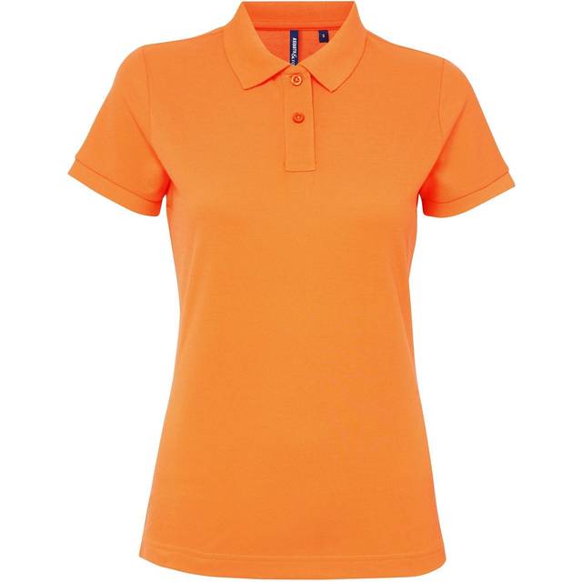 (L, Neon Orange) Asquith & Fox Womens/Ladies Short Sleeve Performance Blend Polo Shirt