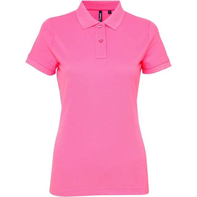 (XL, Neon Pink) Asquith & Fox Womens/Ladies Short Sleeve Performance Blend Polo Shirt