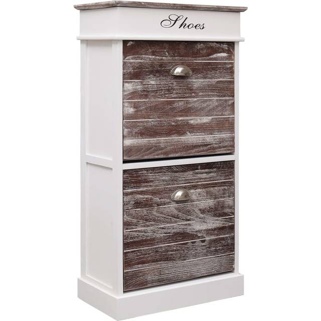 Vidaxl - Shoe Cabinet Brown 50x28x98 cm Paulownia Wood