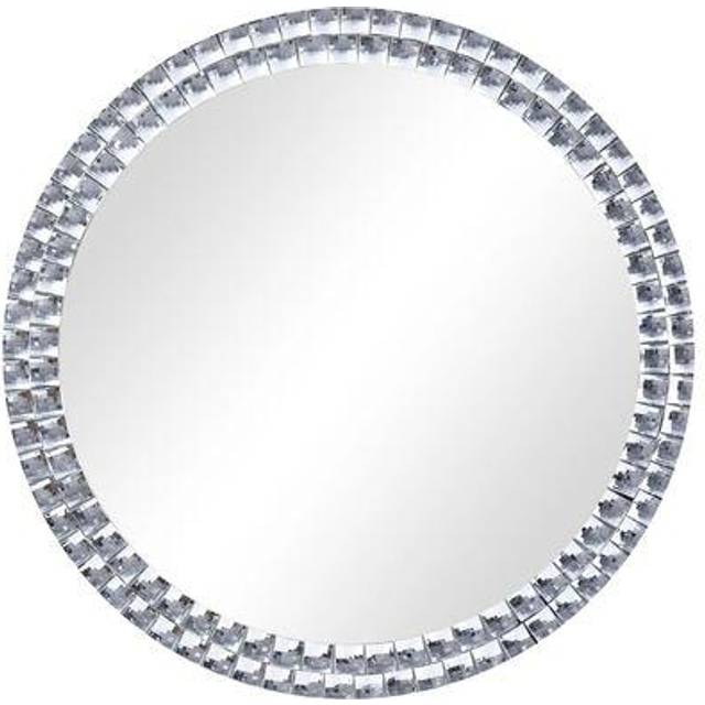 vidaXL Wall Mirror 40 cm Tempered Glass - Silver