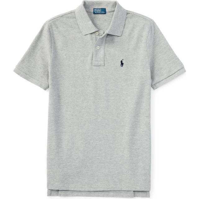Polo Ralph Lauren Boys Classic Short Sleeve Polo Shirt - Grey Marl, Grey Marl, Size 4 Years - 4 YEARS