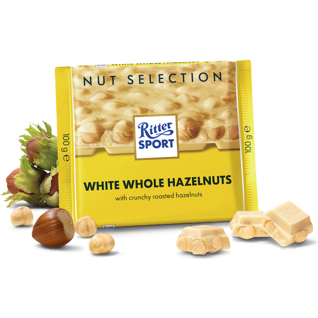Ritter Sport 2 x Vit Choklad Hasselnöt