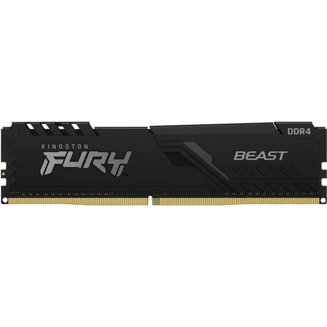 Kingston FURY Beast 32 GB (2 x 16 GB) 3600 MHz DDR4 CL18 skrivbordsminnesats med 2 KF436C18BBK2/32