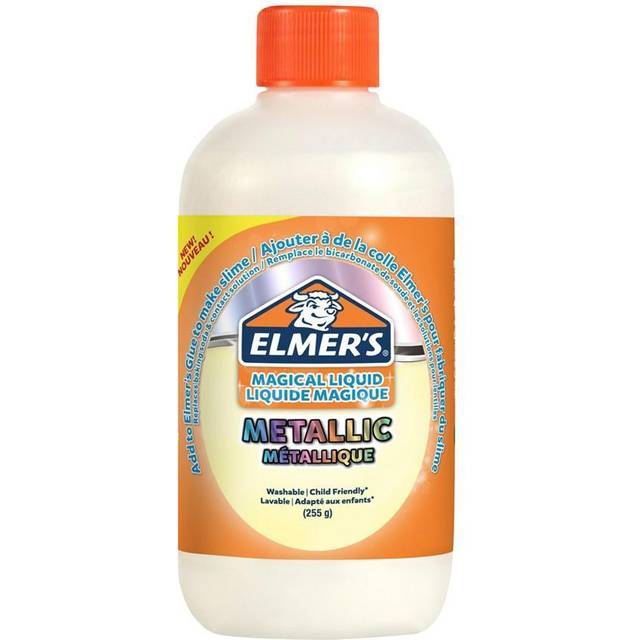 Elmer's Metallic Slime Activator | Washable and Kid-Friendly Magical Liquid Glue Slime Activator | 255 g Bottle | Great for Making Slime