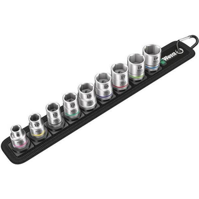 Wera 9 Piece 3/8 Drive Zyklop Socket Set 3/8"