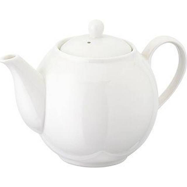 Judge White Porcelain Traditional Tea Serving Teapot Pot (500ml / 3 Cup)