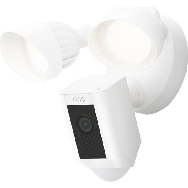Ring Floodlight Cam Wired Plus by Amazon | Outdoor Security Camera with 1080p HD Video, LED Floodlights, Siren and Wifi, Hardwired installation |