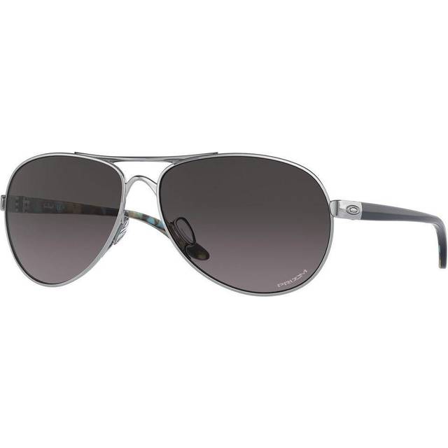 Oakley Feedback Prizm Grey Gradient Pilot Ladies Sunglasses OO4079 407940 59 - Silver Tone (Dimension: 7.0000x4.0000x3.0000 inches)