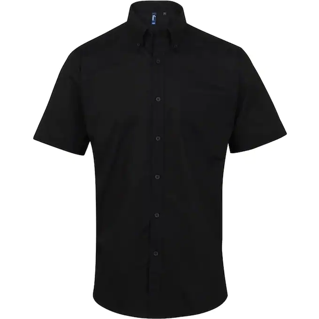 Premier Mens Signature Oxford Short Sleeve Work Shirt 14.5 black