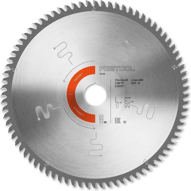 Festool Special Saw Blade 254 X 2.4 X 30 Tf80