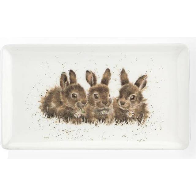 Wrendale Designs Rabbits Rectangular Tray