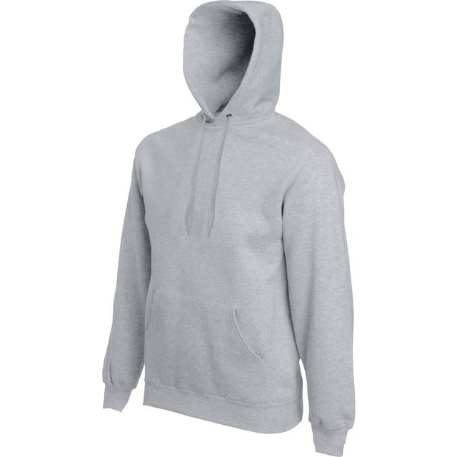 Mens Premium 7030 Hooded Sweatshirt Hoodie - Heather Grey / L
