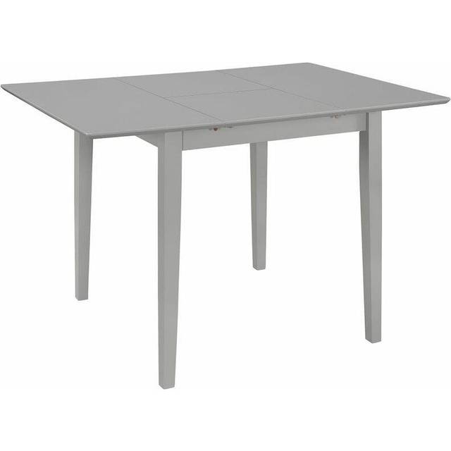 Utdragbart matbord (80-120)x80x74 cm vit MDF