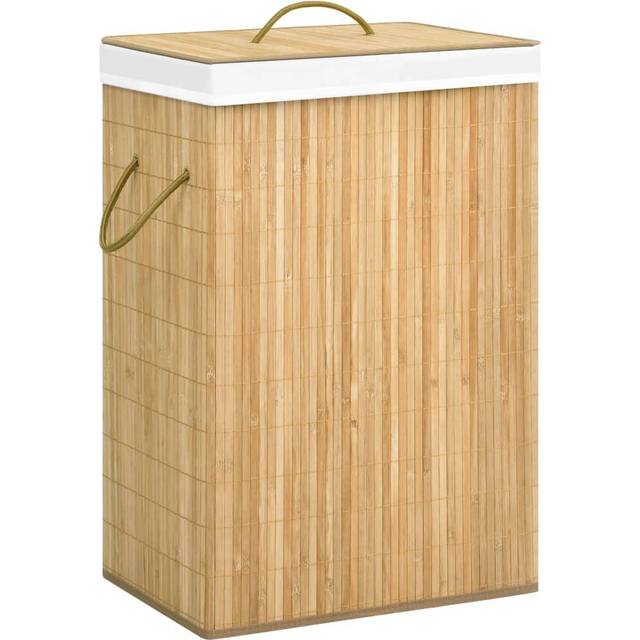 vidaXL Bamboo Laundry Basket 72 L - Brown