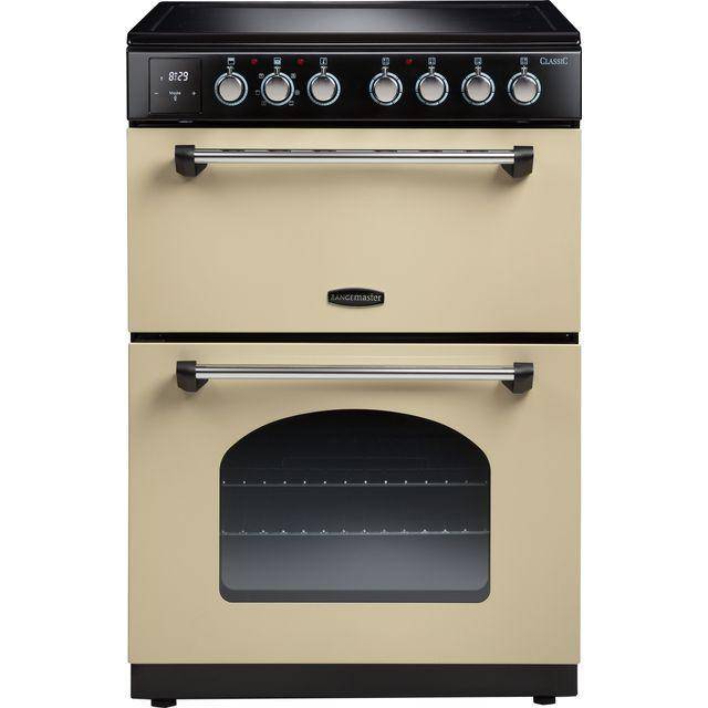 Rangemaster Classic 60 CLA60EICR/C 60cm Electric Cooker with Induction Hob - Cream / Chrome - A/A Rated