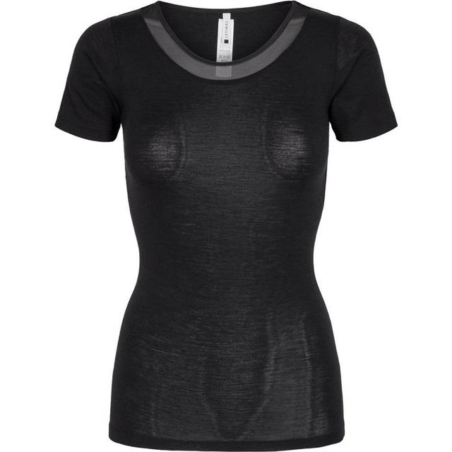 FEMILET Juliana T-Shirt Short Sleeve Wool |Svart |38