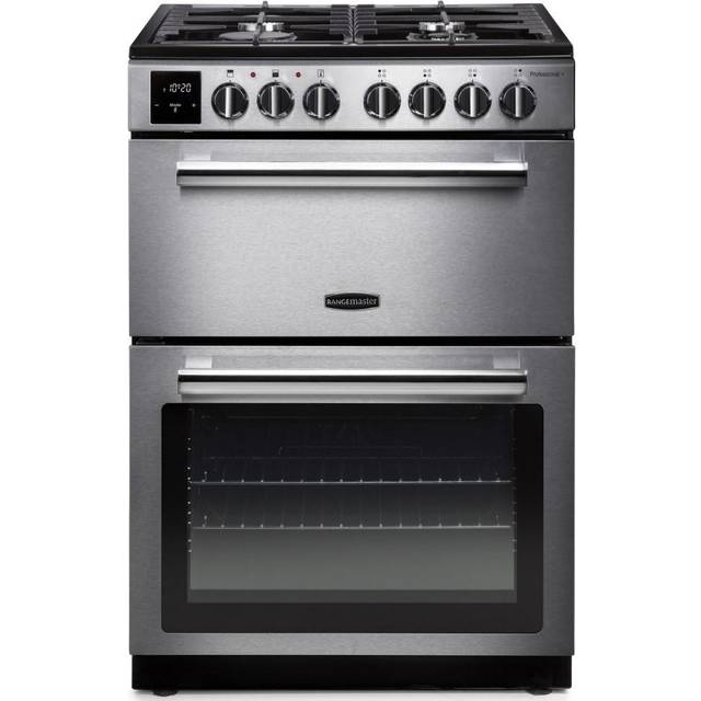 Rangemaster Professional Plus 60 PROPL60DFFSS/C 60cm Dual Fuel Cooker - Stainless Steel / Chrome - A/A Rated
