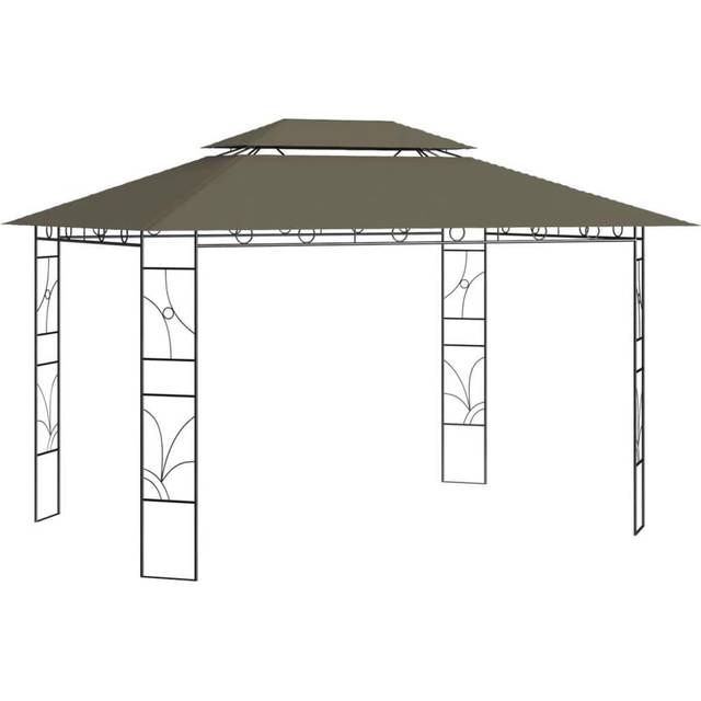 Paviljong 4x3x2,7 m antracit 160 g/m²