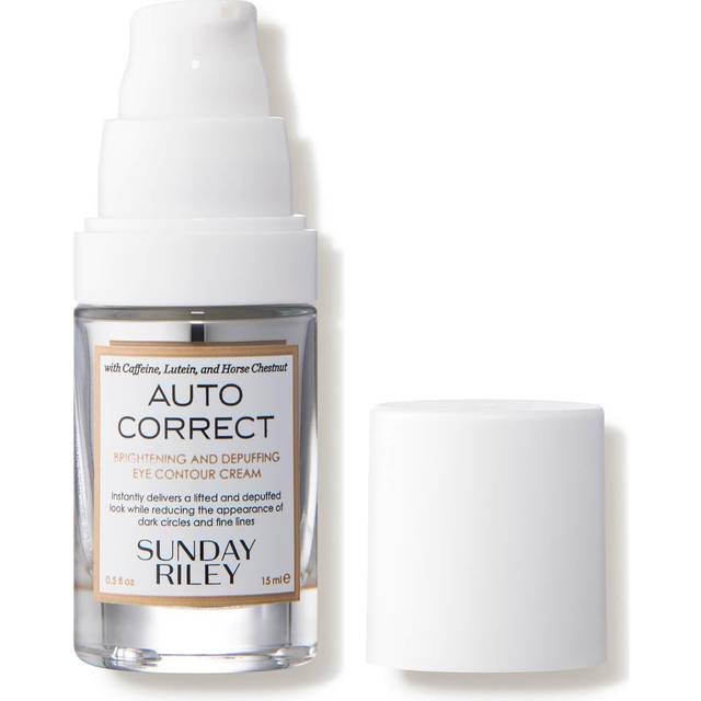 Sunday Riley Auto Correct Brightening & Depuffing Eye Contour Cream 15ml - Øjencreme Test - Dinskønhed.dk