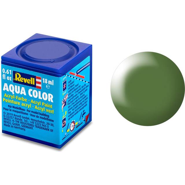 Revell 18ml Aqua Color Acrylic Paint (green Silkyy Finish) - Model Paints 360 -  revell 18ml acrylic model aqua paints 360 silk green color choose