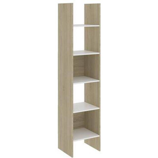 vidaXL Book Cabinet Concrete Grey 40x35x180 cm Engineered Wood