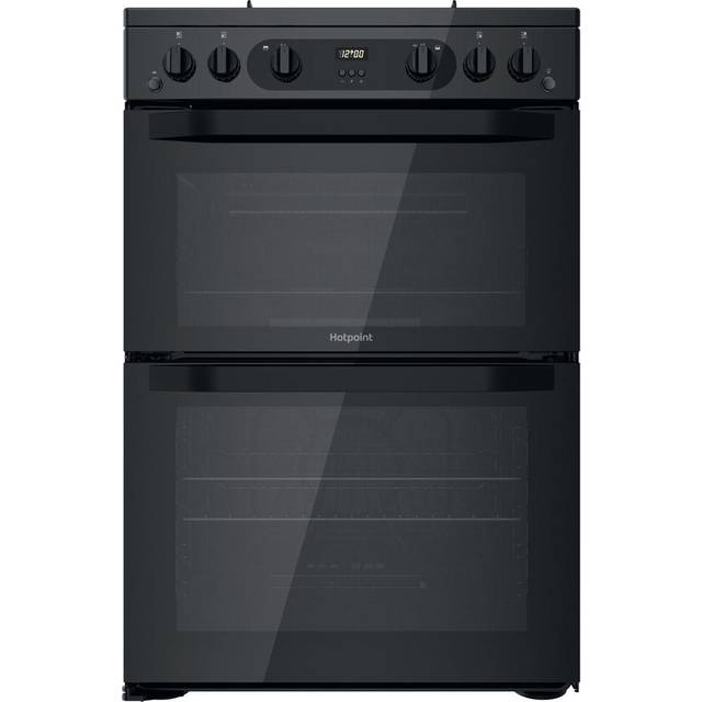 Hotpoint HDM67G0CMB 60cm Gas Cooker - Black