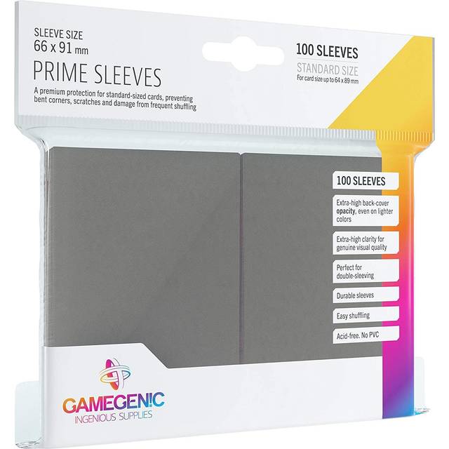 Gamegenic Prime Sleeves Dark Gray (100 ct.)