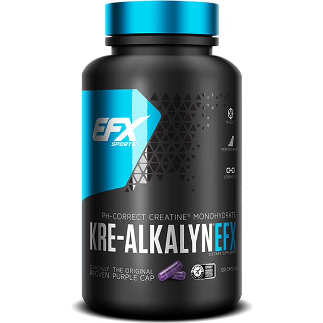EFX Sports  Kre-Alkalyn® EFX  120 Capsules (750 mg per Capsule)