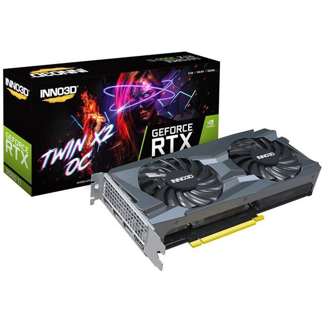 Karta Inno3D GeForce RTX 3060Ti Twin X2 OC 8GB GDDR6 (N306T2-08D6X-119032DH)